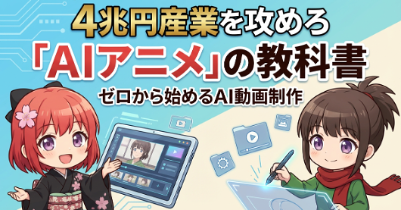 「AIアニメ」の教科書｜ゼロから始めるAI動画制作