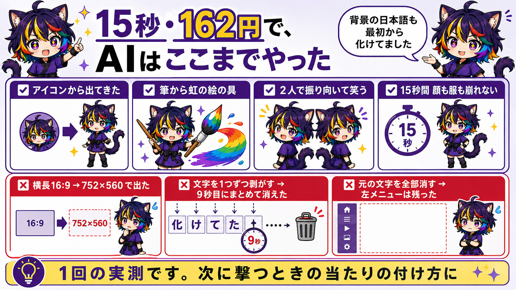 15秒・162円で、AIはここまでやった