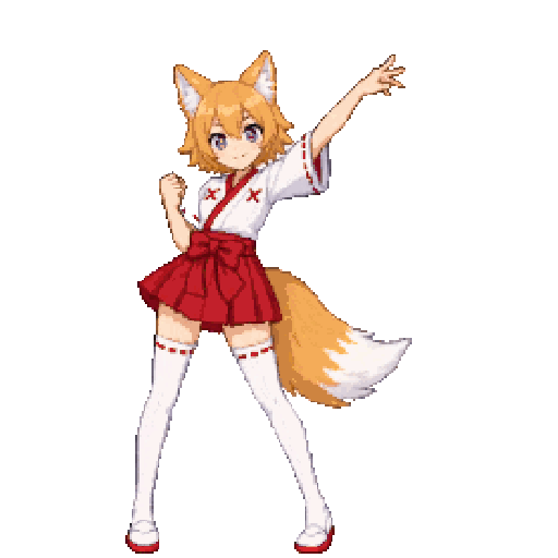 宇迦（動くドット絵）