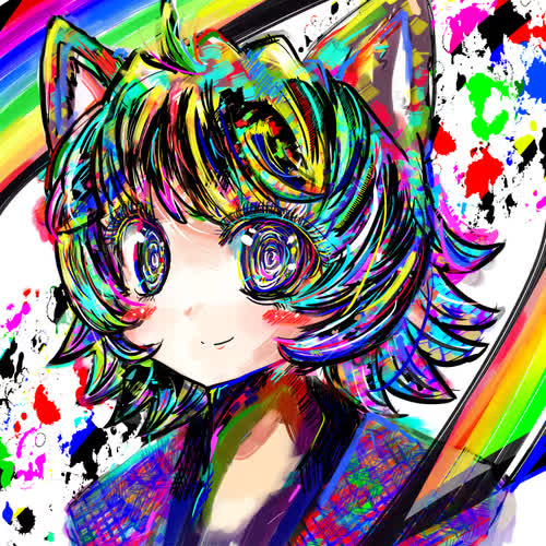 虹色のNEMUアート