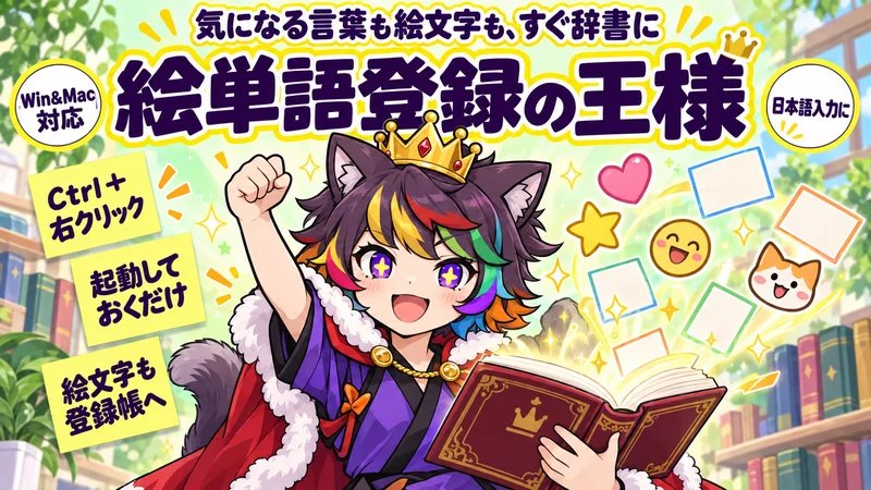 絵単語登録の王様の絵
